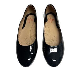 Marc Joseph New York Womens Black Patent Leather Ballet Flats